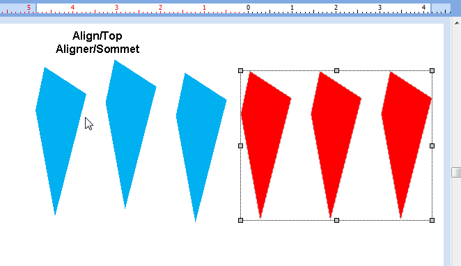 aligner sommet