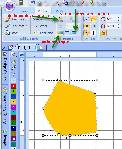 créer surface
